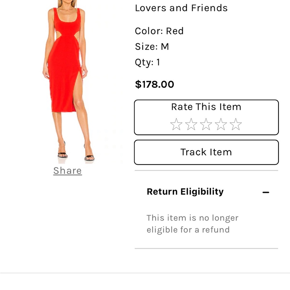 Revolve red cutout midi dress